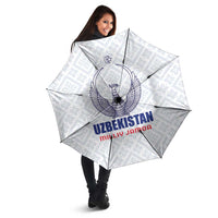 Football Uzbekistan Umbrella Milliy Jamoa White Version - Wonder Print Shop
