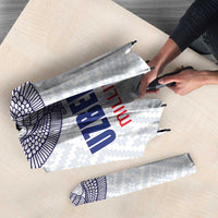 Football Uzbekistan Umbrella Milliy Jamoa White Version - Wonder Print Shop