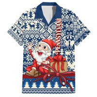 Pennsylvania Christmas Family Matching Off Shoulder Maxi Dress and Hawaiian Shirt Santa Claus With Gift Box Xmas Pattern - Wonder Print Shop