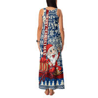 Pennsylvania Christmas Family Matching Tank Maxi Dress and Hawaiian Shirt Santa Claus With Gift Box Xmas Pattern - Wonder Print Shop