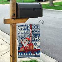 Pennsylvania Christmas Garden Flag Santa Claus With Gift Box Xmas Pattern - Wonder Print Shop