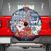 Pennsylvania Christmas Spare Tire Cover Santa Claus With Gift Box Xmas Pattern - Wonder Print Shop