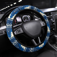 Pennsylvania Christmas Steering Wheel Cover Santa Claus With Gift Box Xmas Pattern - Wonder Print Shop