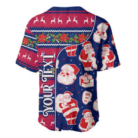 Custom Ohio Christmas Baseball Jersey Santa Claus Pattern Unique Style - Wonder Print Shop