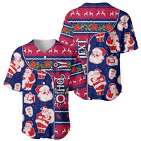 Custom Ohio Christmas Baseball Jersey Santa Claus Pattern Unique Style - Wonder Print Shop