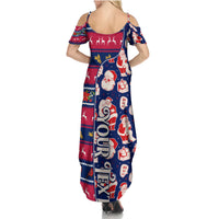 Custom Ohio Christmas Family Matching Summer Maxi Dress and Hawaiian Shirt Santa Claus Pattern Unique Style - Wonder Print Shop