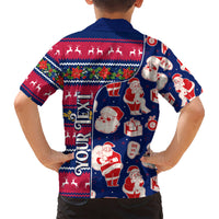 Custom Ohio Christmas Kid Hawaiian Shirt Santa Claus Pattern Unique Style - Wonder Print Shop