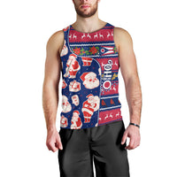Custom Ohio Christmas Men Tank Top Santa Claus Pattern Unique Style - Wonder Print Shop