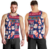 Custom Ohio Christmas Men Tank Top Santa Claus Pattern Unique Style - Wonder Print Shop