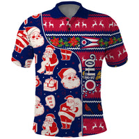 Custom Ohio Christmas Polo Shirt Santa Claus Pattern Unique Style - Wonder Print Shop