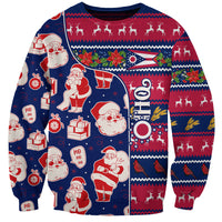 Custom Ohio Christmas Sweatshirt Santa Claus Pattern Unique Style - Wonder Print Shop