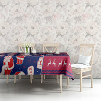 Custom Ohio Christmas Tablecloth Santa Claus Pattern Unique Style - Wonder Print Shop