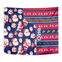 Custom Ohio Christmas Tapestry Santa Claus Pattern Unique Style - Wonder Print Shop