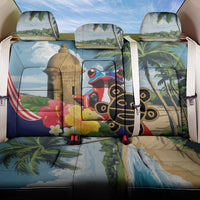 Personalized Boricua El Morro Back Car Seat Cover Puerto Rico Sun Coqui - Wonder Print Shop
