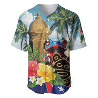 Personalized Boricua El Morro Baseball Jersey Puerto Rico Sun Coqui - Wonder Print Shop