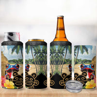 Personalized Boricua El Morro 4 in 1 Can Cooler Tumbler Puerto Rico Sun Coqui - Wonder Print Shop