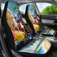 Personalized Boricua El Morro Car Seat Cover Puerto Rico Sun Coqui - Wonder Print Shop
