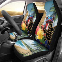 Personalized Boricua El Morro Car Seat Cover Puerto Rico Sun Coqui - Wonder Print Shop