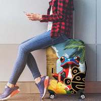 Personalized Boricua El Morro Luggage Cover Puerto Rico Sun Coqui - Wonder Print Shop