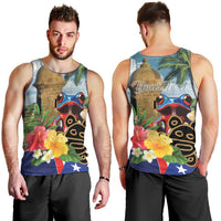 Personalized Boricua El Morro Men Tank Top Puerto Rico Sun Coqui - Wonder Print Shop