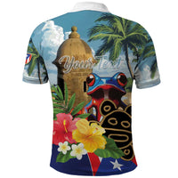 Personalized Boricua El Morro Polo Shirt Puerto Rico Sun Coqui - Wonder Print Shop