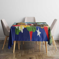 Personalized Boricua El Morro Tablecloth Puerto Rico Sun Coqui - Wonder Print Shop