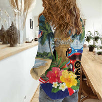 Personalized Boricua El Morro Women Casual Shirt Puerto Rico Sun Coqui - Wonder Print Shop