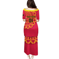 Angola Football Family Matching Puletasi and Hawaiian Shirt Go Palancas Negras Red Version - Wonder Print Shop