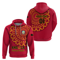 Angola Football Zip Hoodie Go Palancas Negras Red Version - Wonder Print Shop