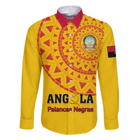 Angola Football Family Matching Tank Maxi Dress and Hawaiian Shirt Go Palancas Negras Yellow Version - Wonder Print Shop