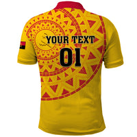 Angola Football Polo Shirt Go Palancas Negras Yellow Version - Wonder Print Shop