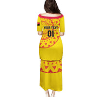 Angola Football Puletasi Go Palancas Negras Yellow Version - Wonder Print Shop