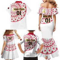 Angola Football Family Matching Mermaid Dress and Hawaiian Shirt Go Palancas Negras White Version - Wonder Print Shop