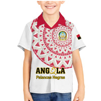 Angola Football Family Matching Mermaid Dress and Hawaiian Shirt Go Palancas Negras White Version - Wonder Print Shop