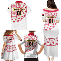 Angola Football Family Matching Puletasi and Hawaiian Shirt Go Palancas Negras White Version - Wonder Print Shop