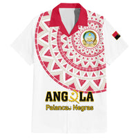 Angola Football Family Matching Short Sleeve Bodycon Dress and Hawaiian Shirt Go Palancas Negras White Version - Wonder Print Shop
