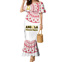 Angola Football Mermaid Dress Go Palancas Negras White Version - Wonder Print Shop