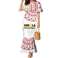 Angola Football Mermaid Dress Go Palancas Negras White Version - Wonder Print Shop