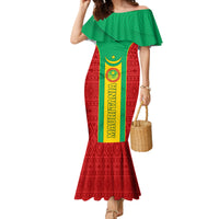 Mauritania Football Family Matching Mermaid Dress and Hawaiian Shirt Go Lions of Chinguetti - Wonder Print Shop