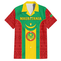 Mauritania Football Family Matching Short Sleeve Bodycon Dress and Hawaiian Shirt Go Lions of Chinguetti - Wonder Print Shop