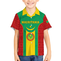 Mauritania Football Kid Hawaiian Shirt Go Lions of Chinguetti - Wonder Print Shop