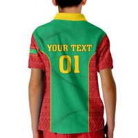 Mauritania Football Kid Polo Shirt Go Lions of Chinguetti - Wonder Print Shop