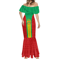 Mauritania Football Mermaid Dress Go Lions of Chinguetti - Wonder Print Shop