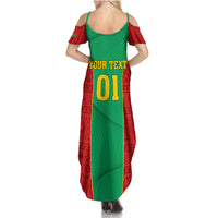 Mauritania Football Summer Maxi Dress Go Lions of Chinguetti - Wonder Print Shop