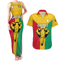 Guinea Football Couples Matching Tank Maxi Dress and Hawaiian Shirt Come On Syli National - Wonder Print Shop