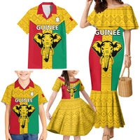 Guinea Football Family Matching Mermaid Dress and Hawaiian Shirt Come On Syli National - Wonder Print Shop