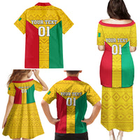 Guinea Football Family Matching Puletasi and Hawaiian Shirt Come On Syli National - Wonder Print Shop