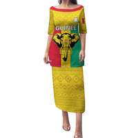 Guinea Football Family Matching Puletasi and Hawaiian Shirt Come On Syli National - Wonder Print Shop