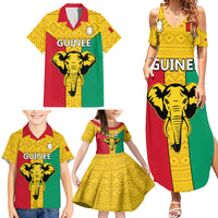 Guinea Football Family Matching Summer Maxi Dress and Hawaiian Shirt Come On Syli National - Wonder Print Shop