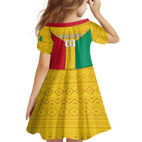 Guinea Football Kid Short Sleeve Dress Come On Syli National - Wonder Print Shop